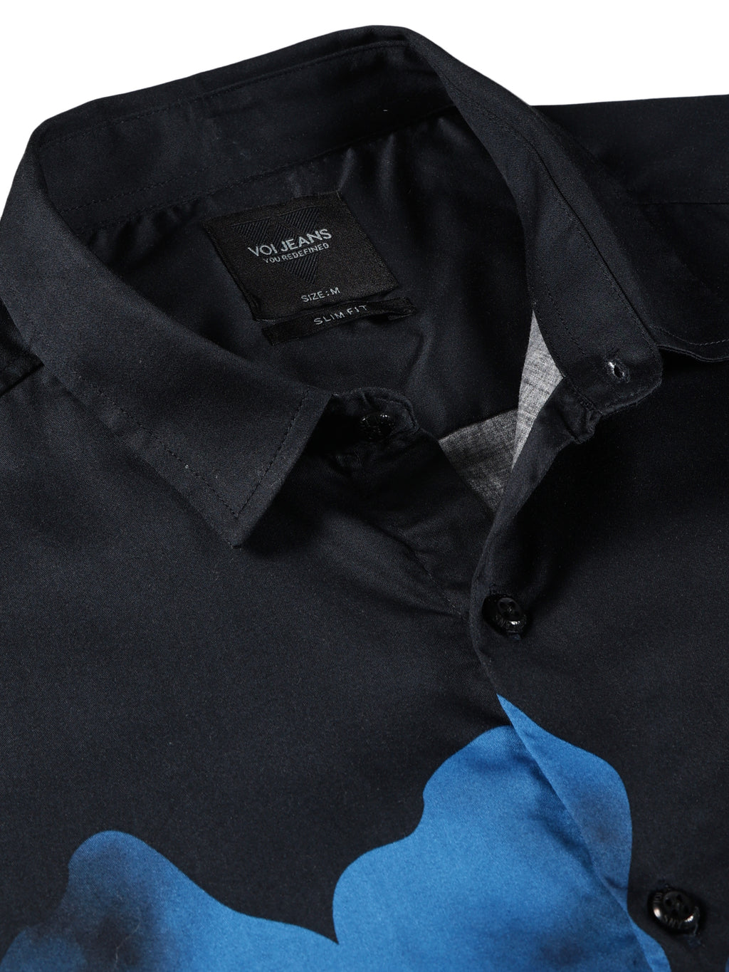 Men Slim Fit Shirt Navy