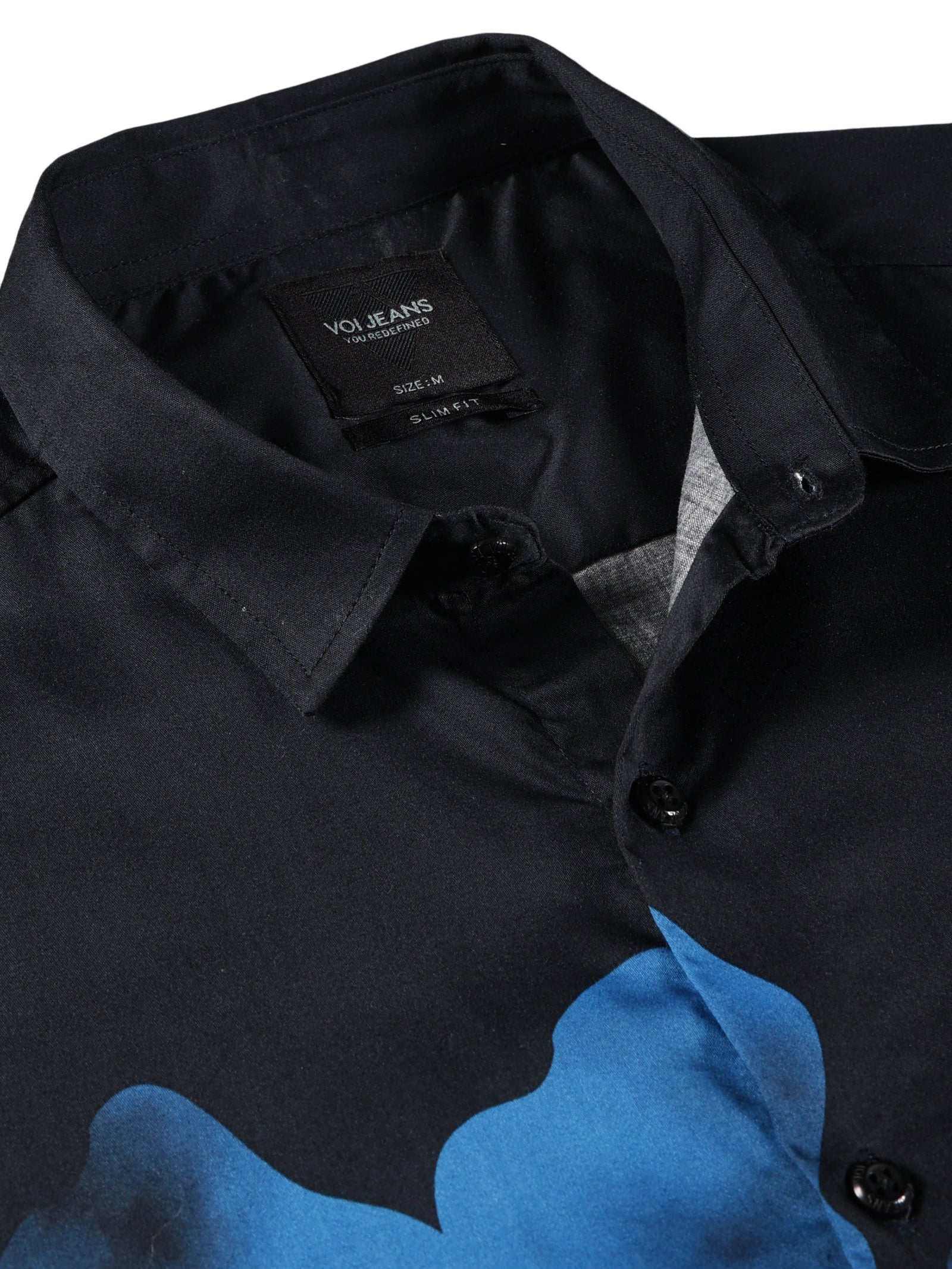 Men Slim Fit Shirt Navy