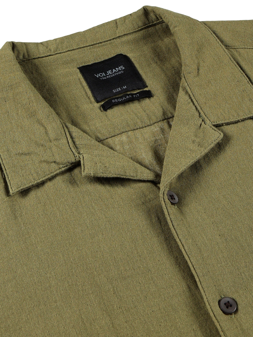 Olive Green Regular Fit Shirt