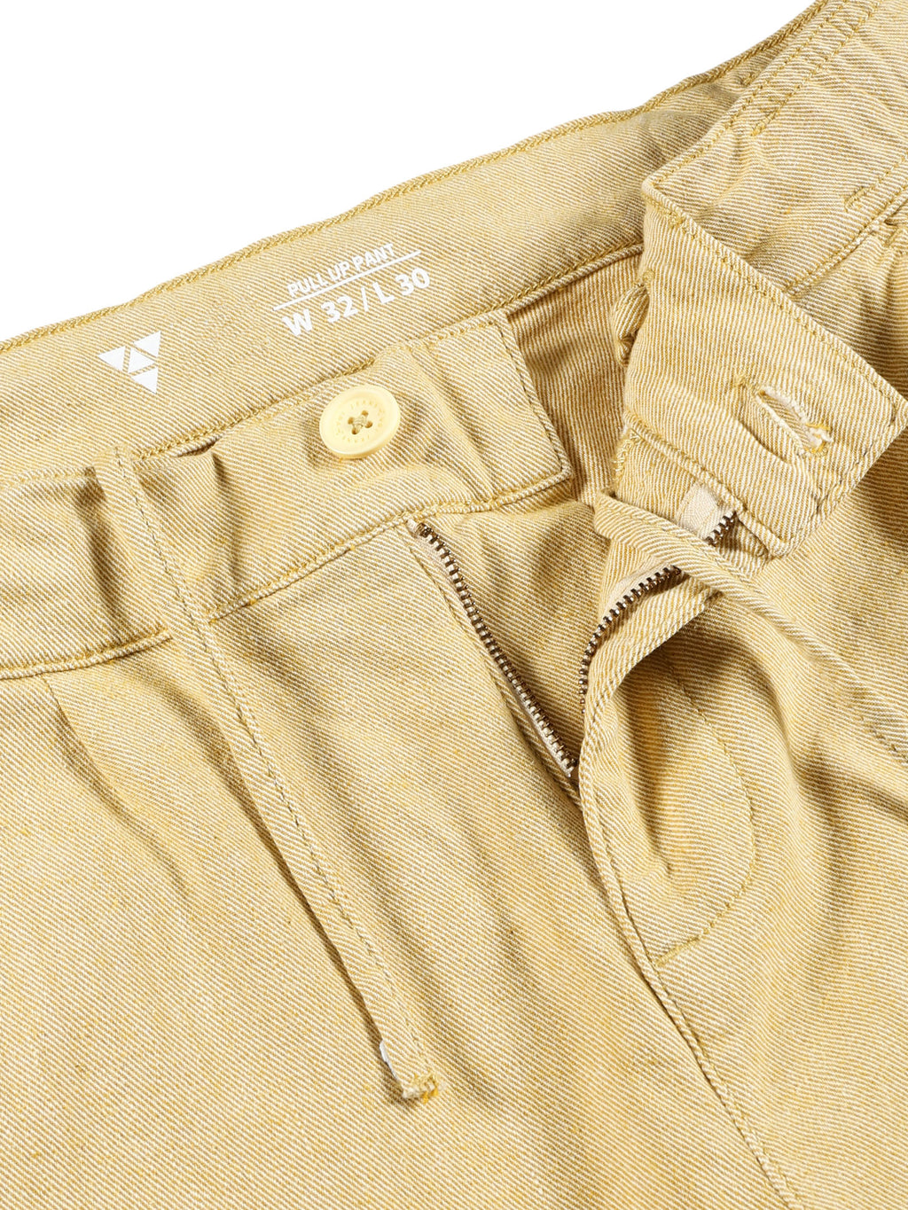 Men Pull Up Pant Non Denim Yellow