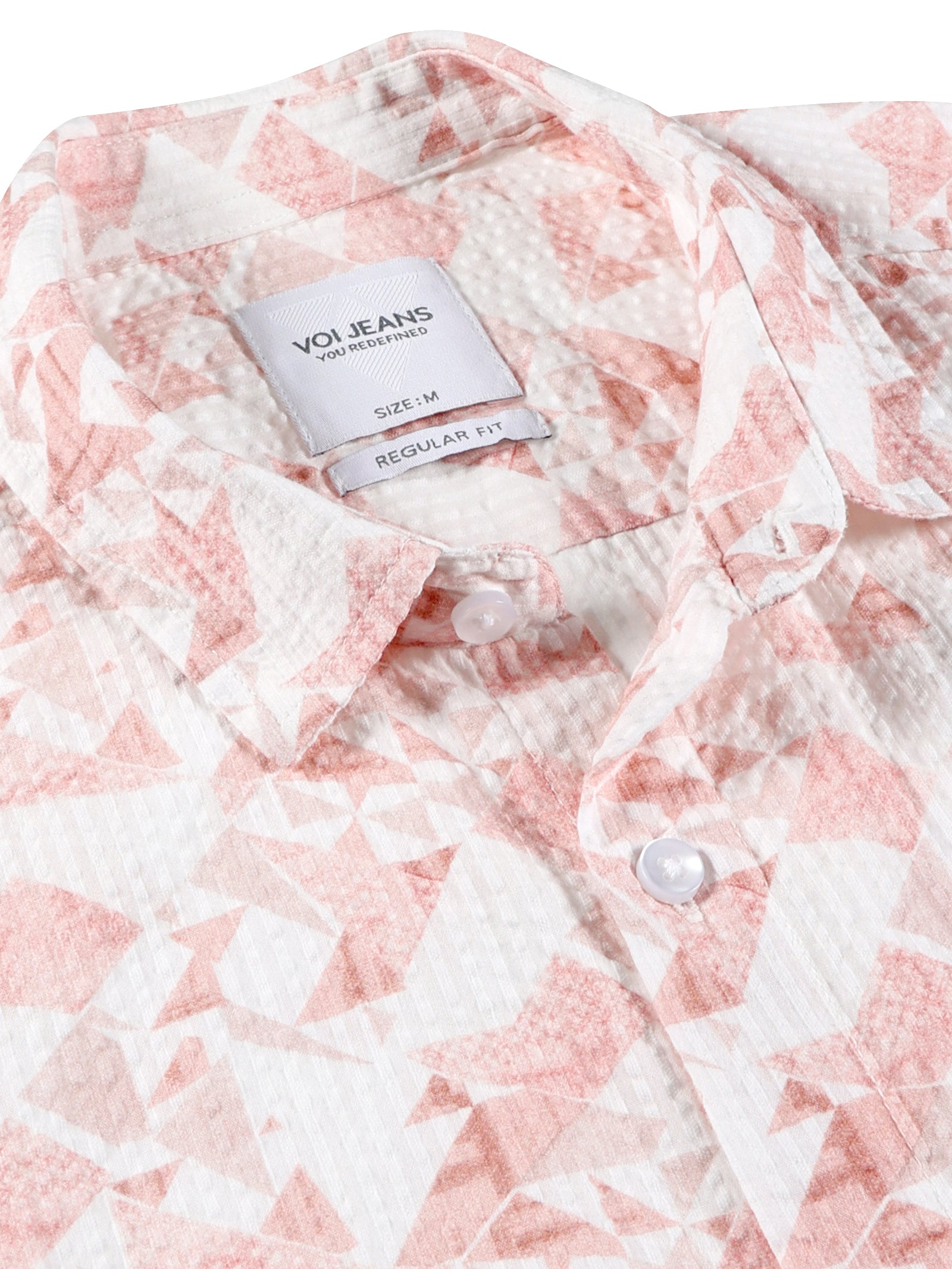 Men Regular Fit Shirt Off White