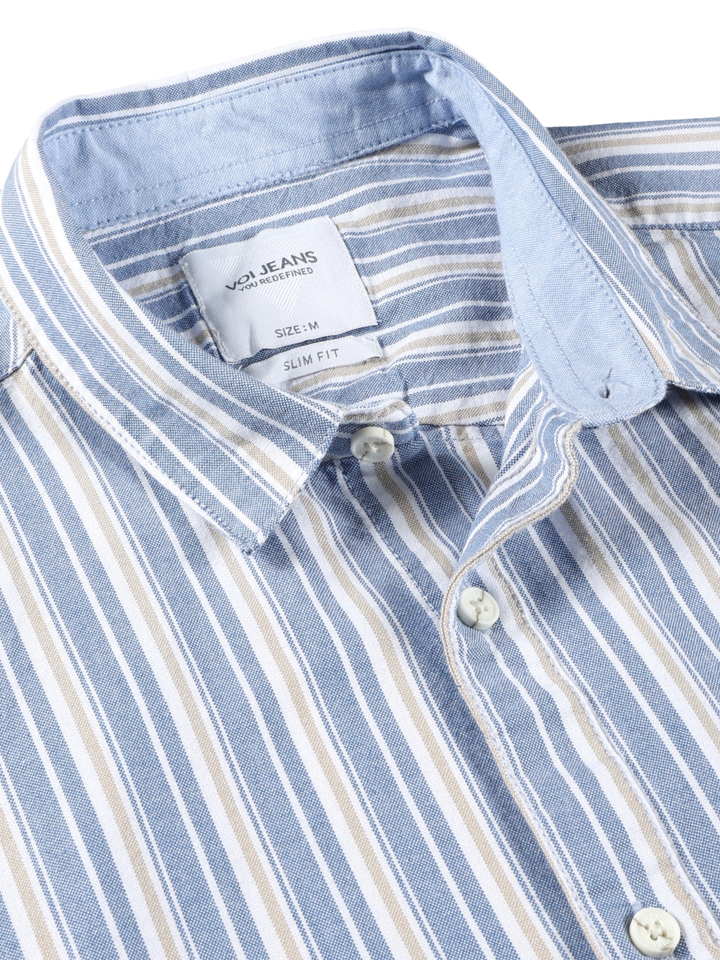 Men Slim Fit Shirt Blue