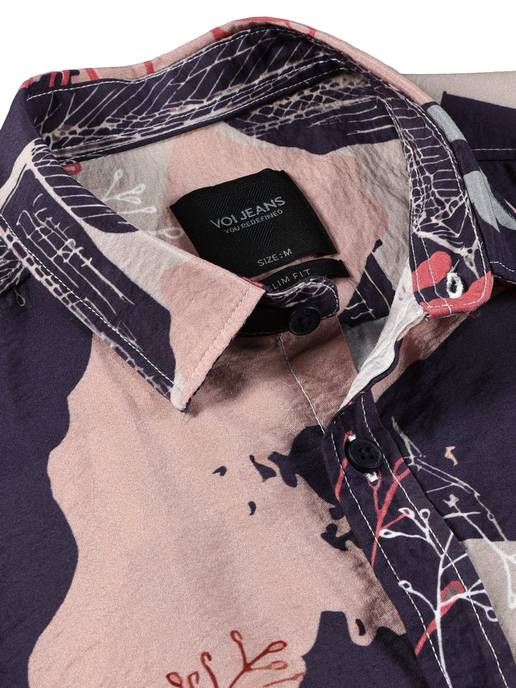 Men Slim Fit Shirt Purple
