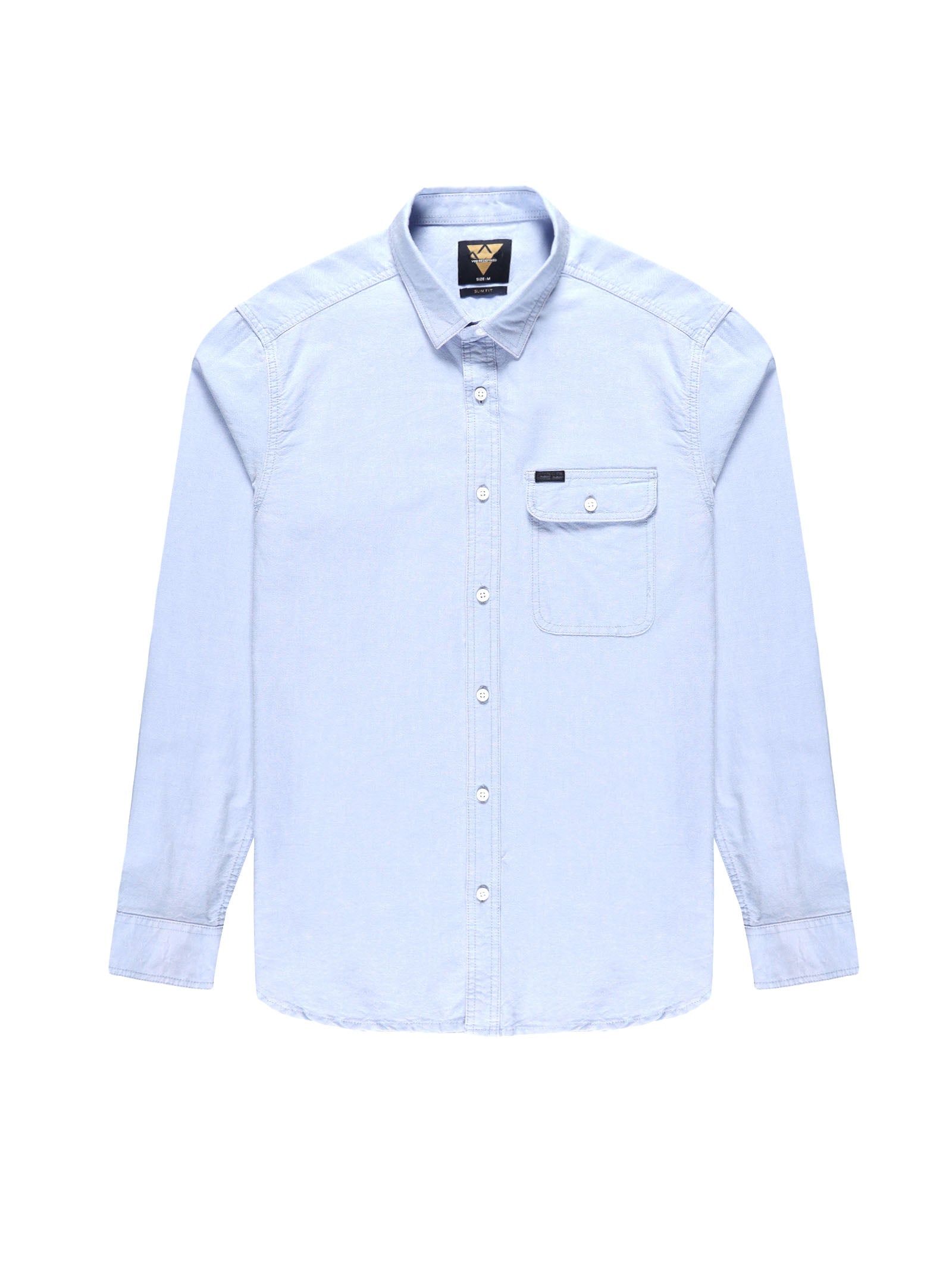 Men Slim Fit Shirt Blue
