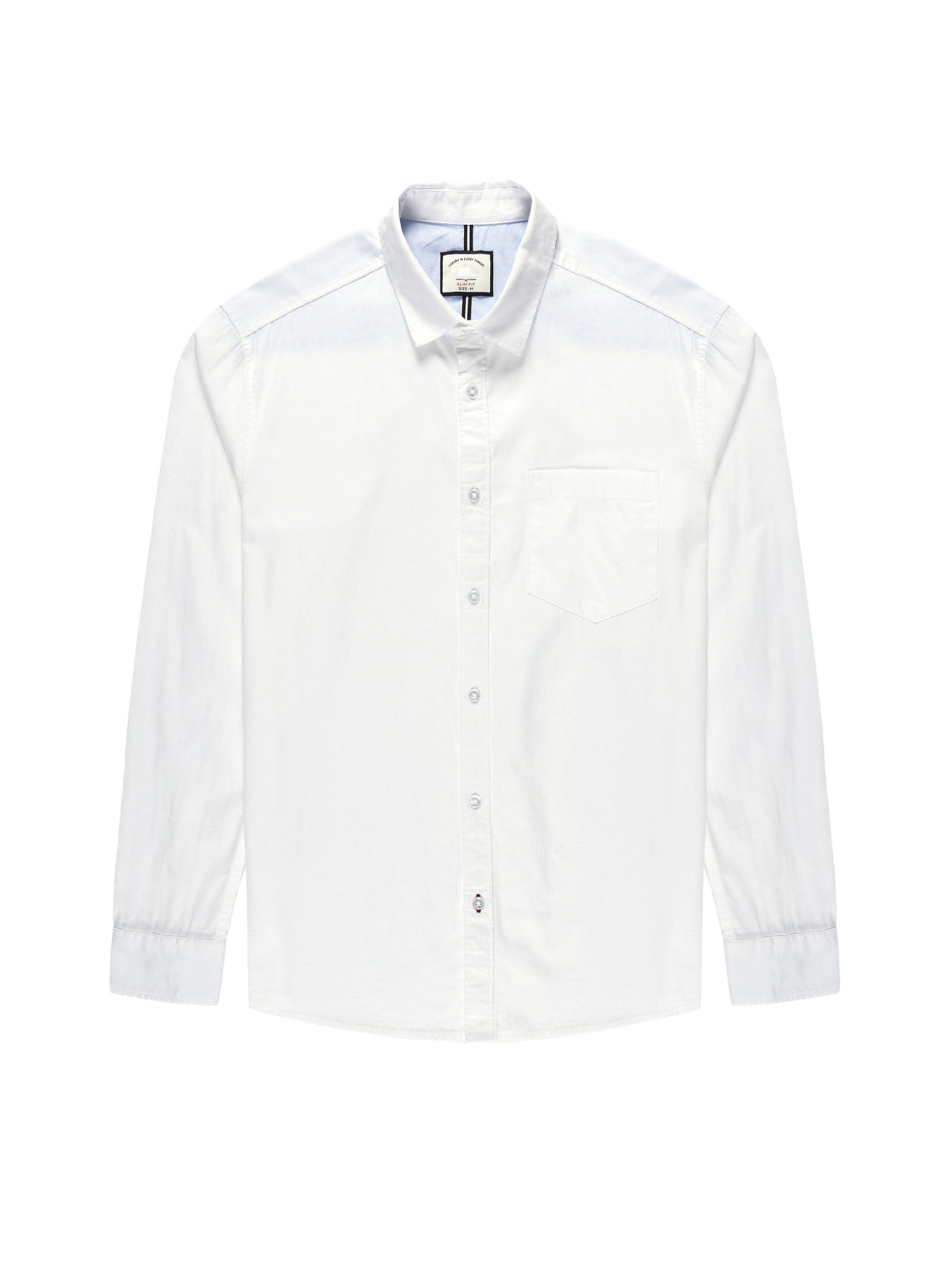 Men Slim Fit Shirt White