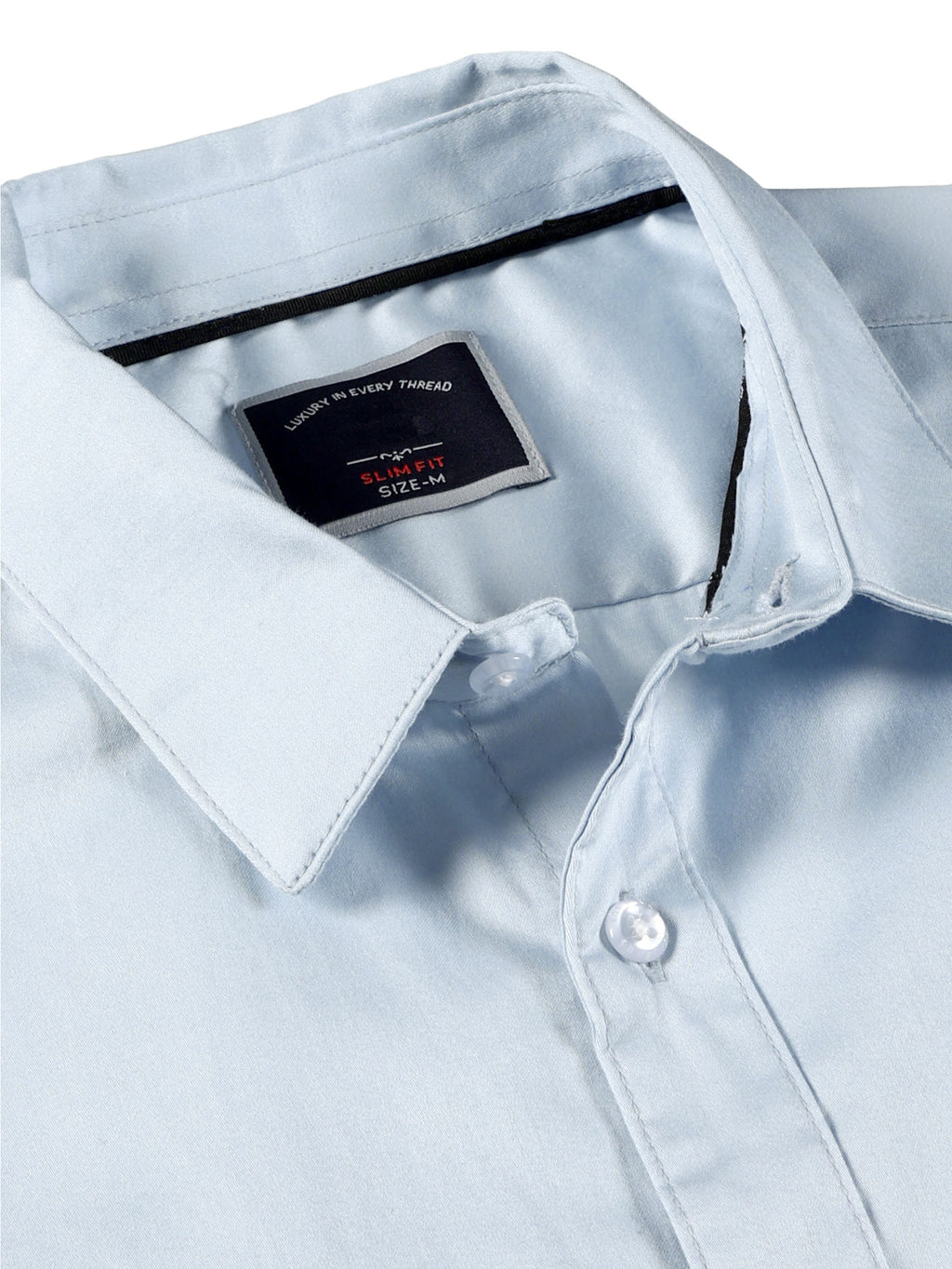Men Slim Fit Shirt Blue
