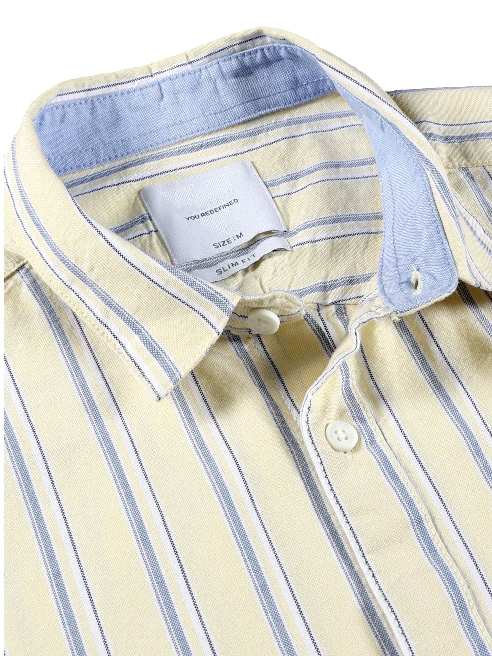 Men Slim Fit Shirt Off White