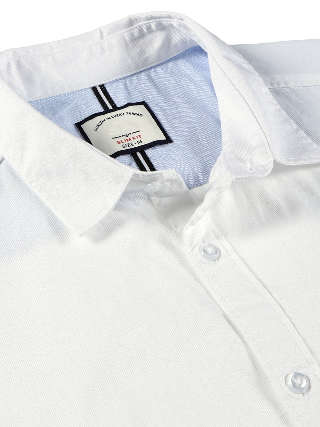 Men Slim Fit Shirt White