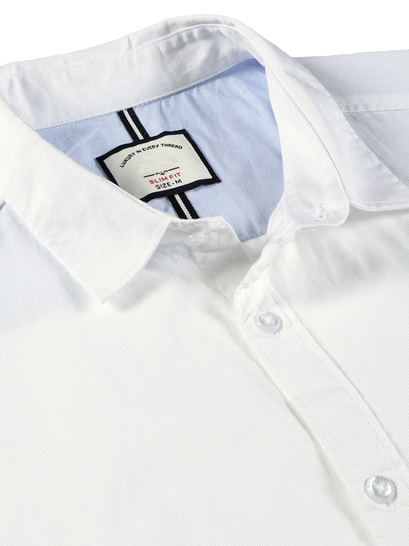 Men Slim Fit Shirt White