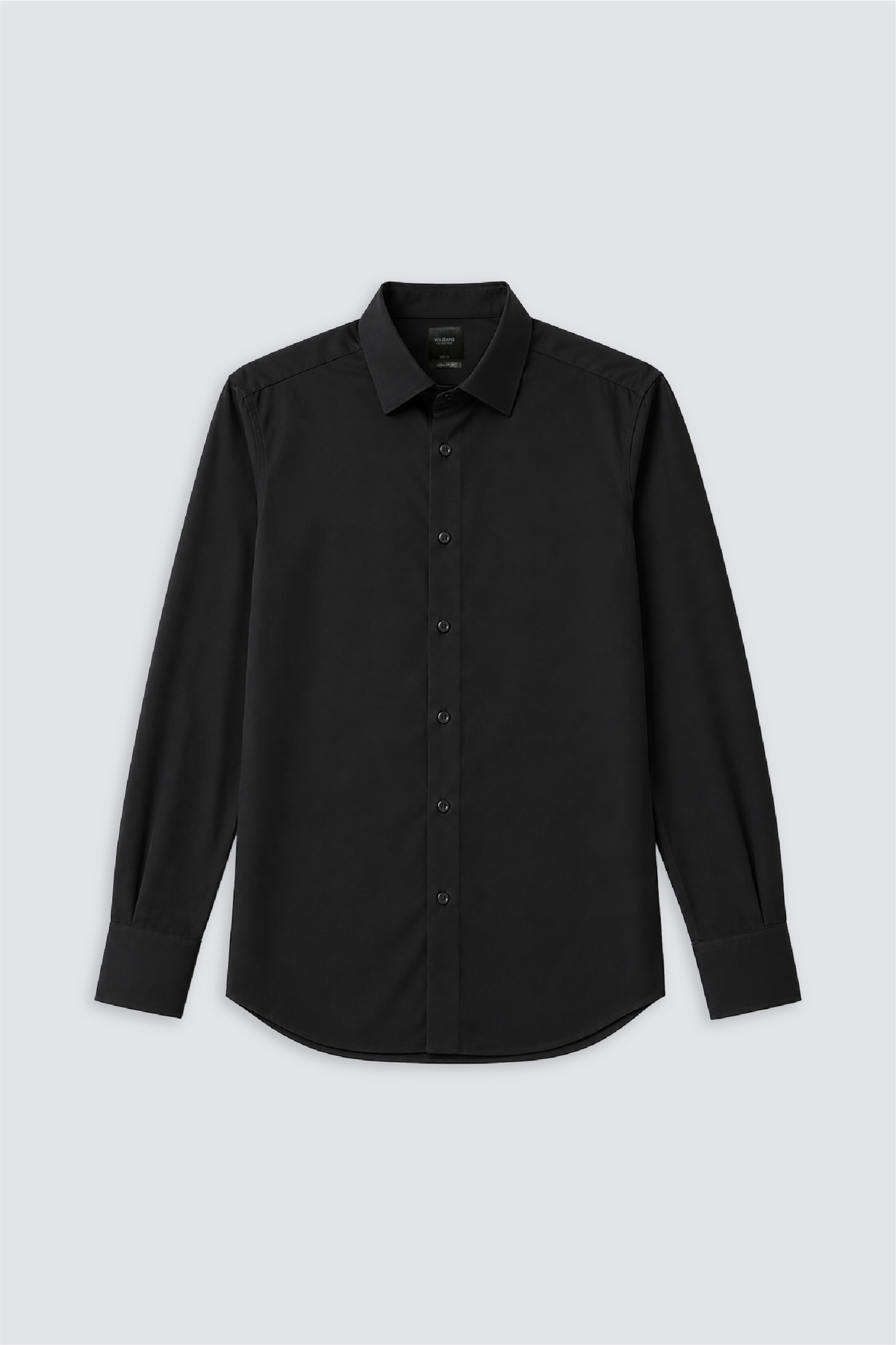 Men Slim Fit Shirt Black