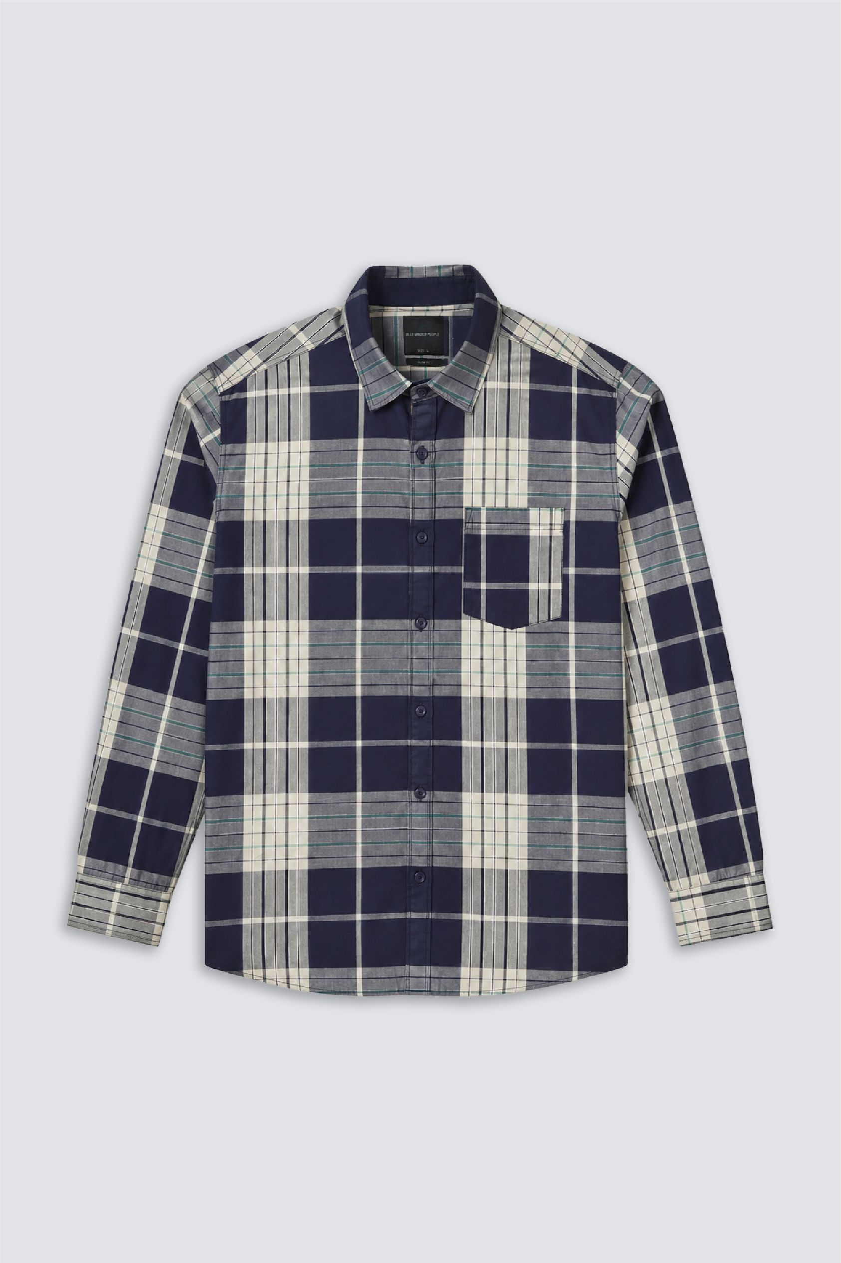 Men Slim Fit Shirt Charcoal