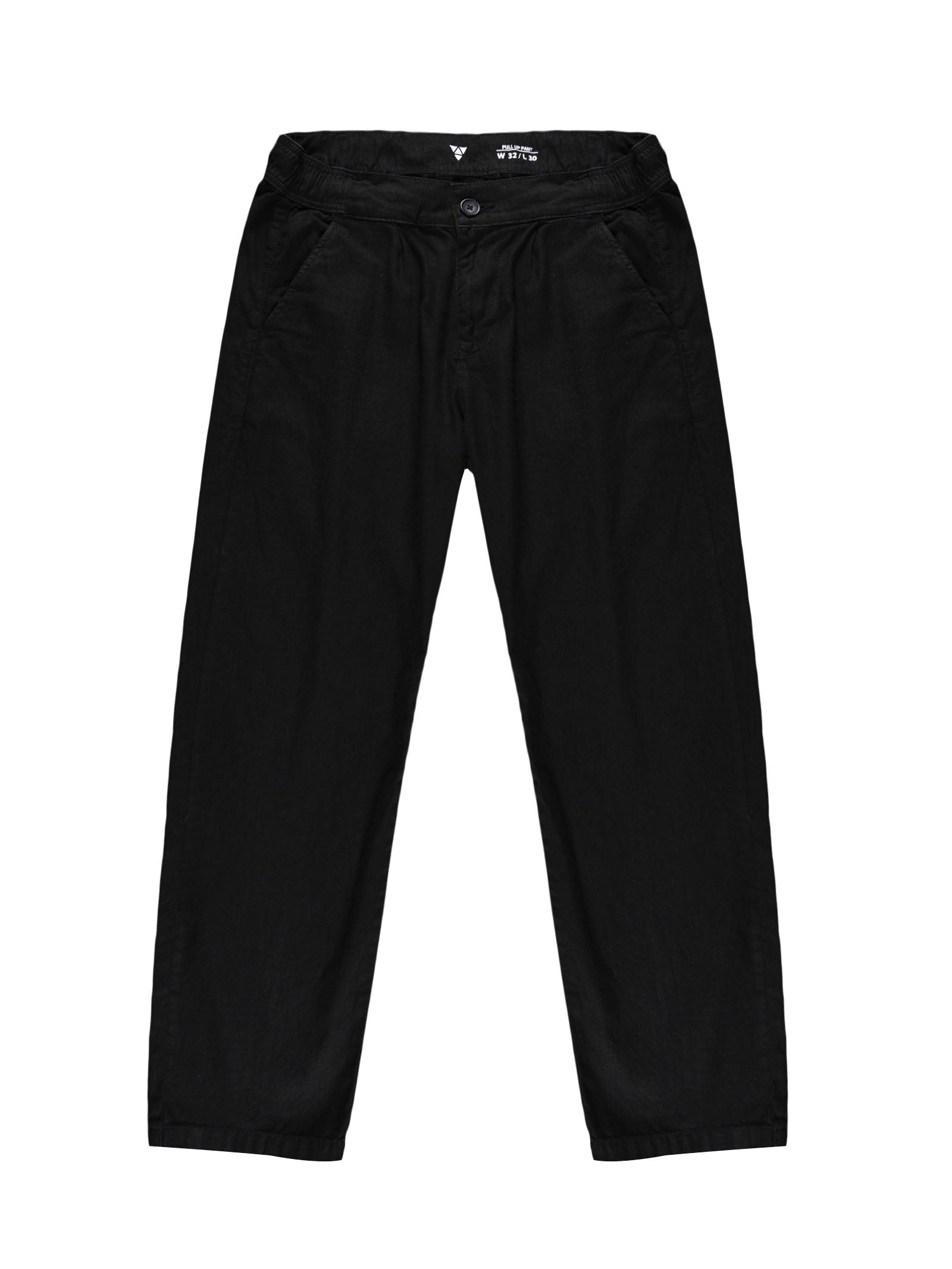 Men Pull Up Pant Non Denim Black