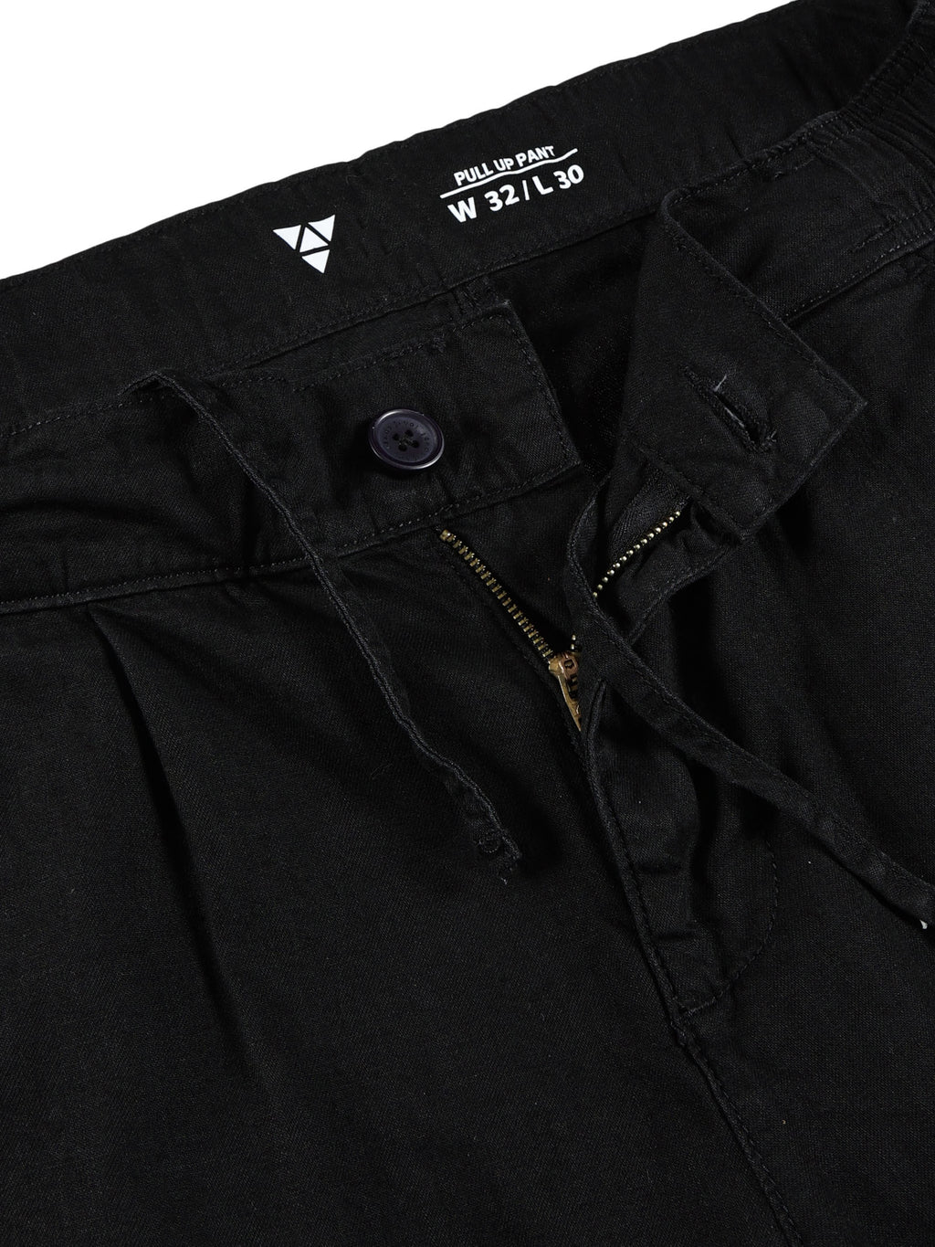 Men Pull Up Pant Non Denim Black