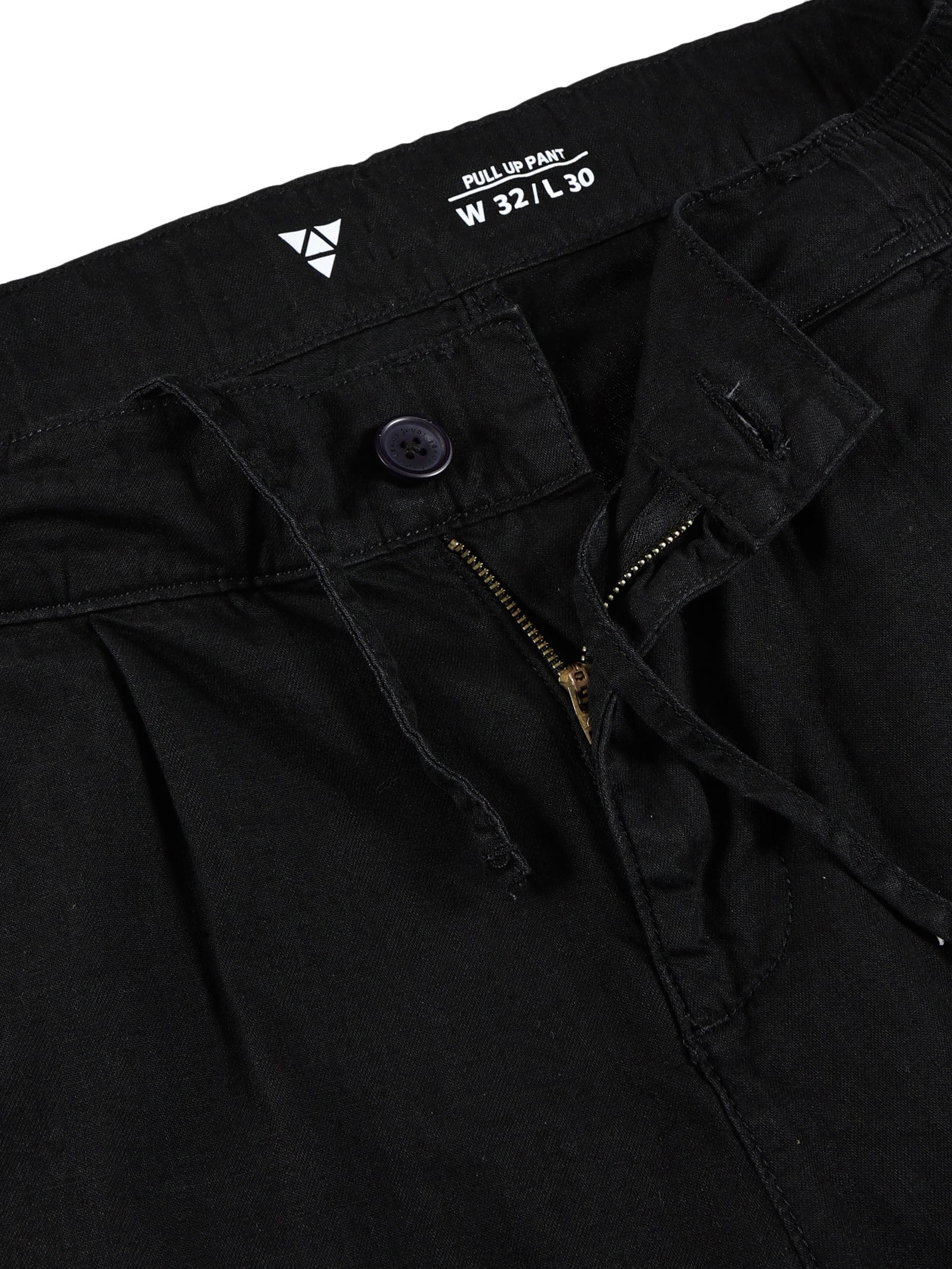 Men Pull Up Pant Non Denim Black