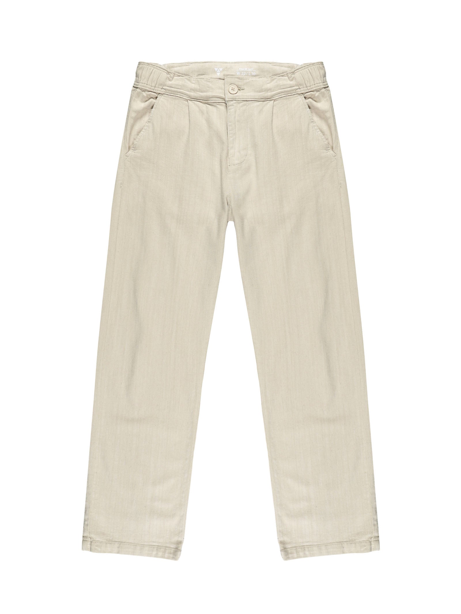 Men Pull Up Pant Non Denim Off White