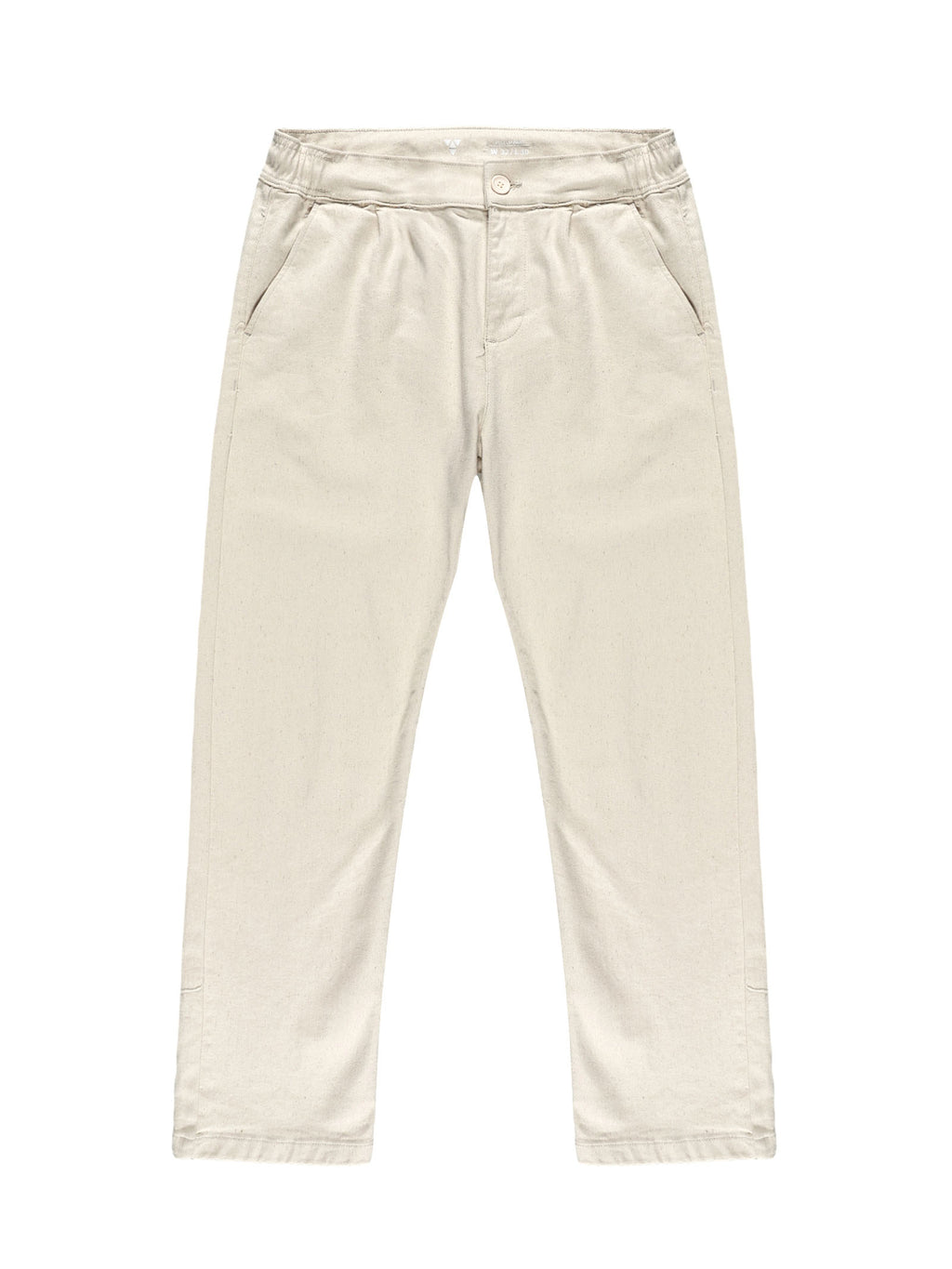 Men Pull Up Pant Non Denim Off White